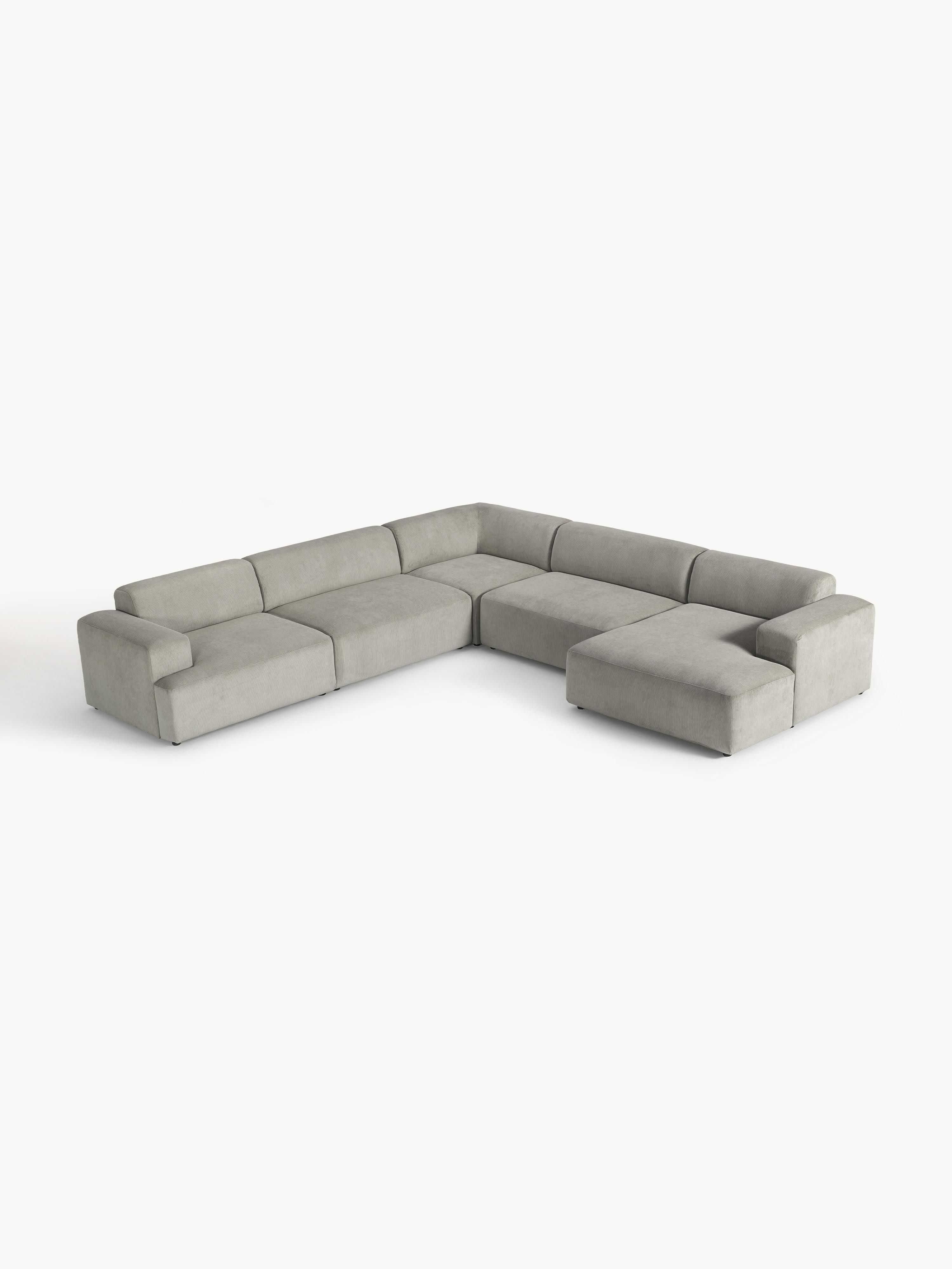 XL Cord-Ecksofa Melva