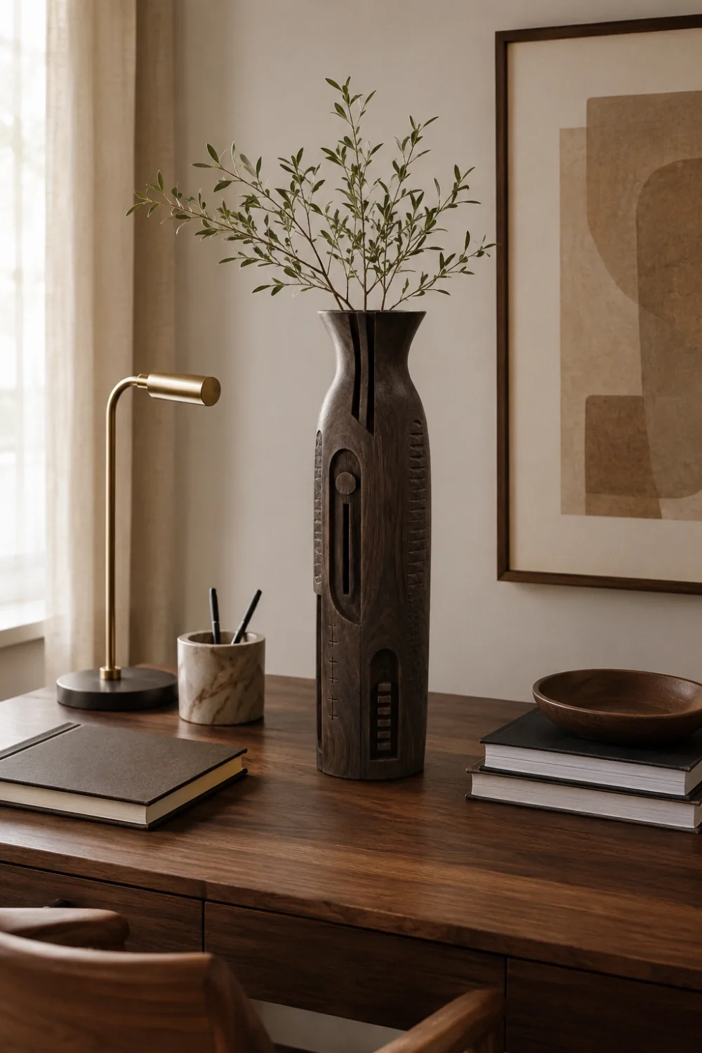Vase Wood Sculpture #WG089