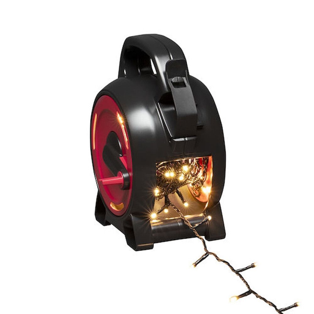 LYSLENKE KONSTSMIDE AMBER LED KABELTROMMEL 27,93M