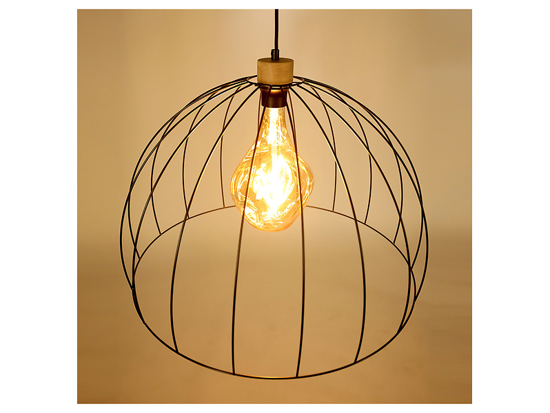 Lampa wisząca Coop metalowa czarna