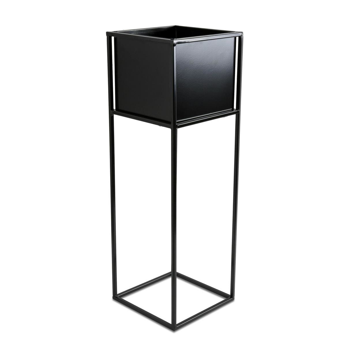 Nowoczesny kwietnik stojak czarny 70 cm LOFT
