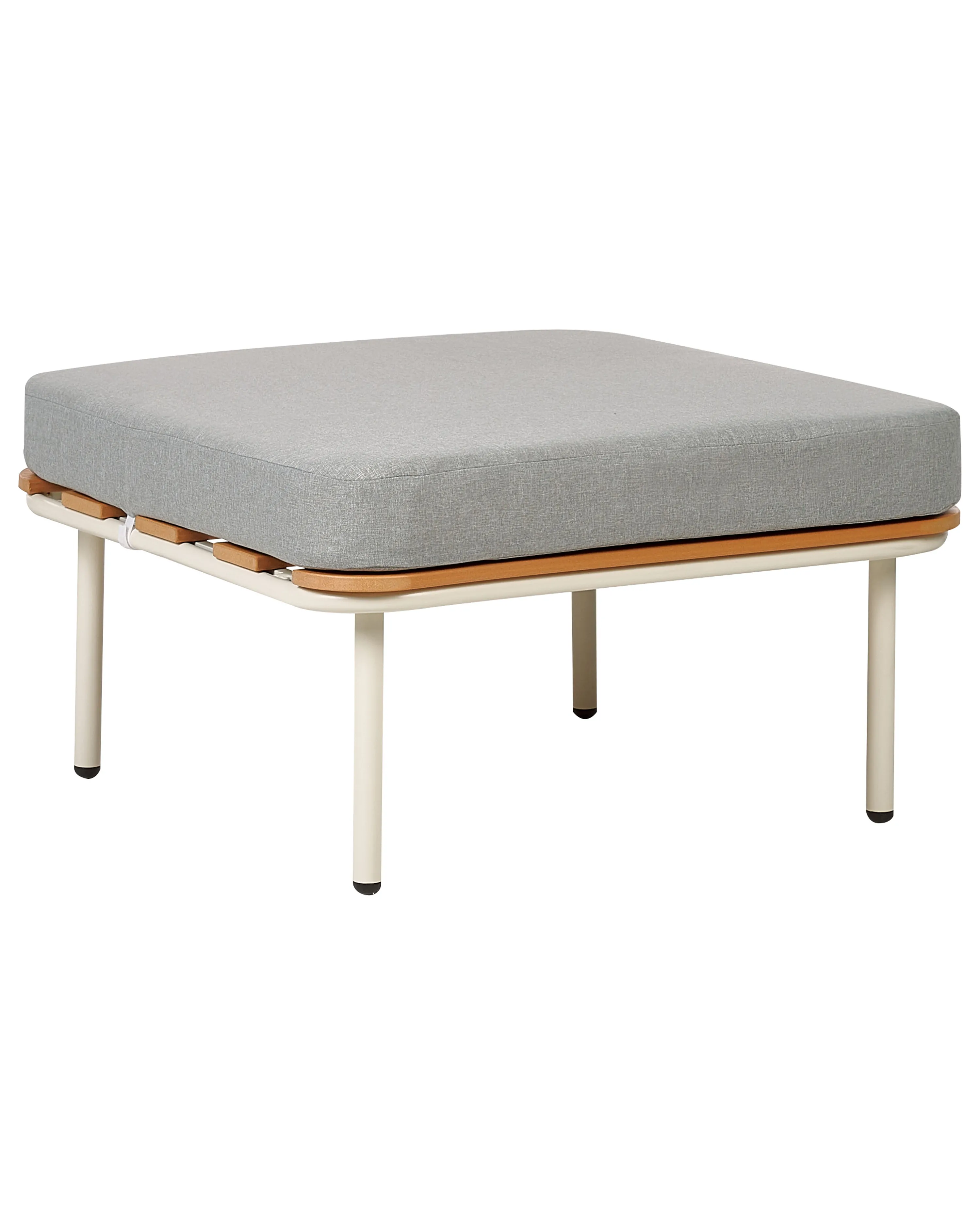 Garden Ottoman SENISE Metal Grey