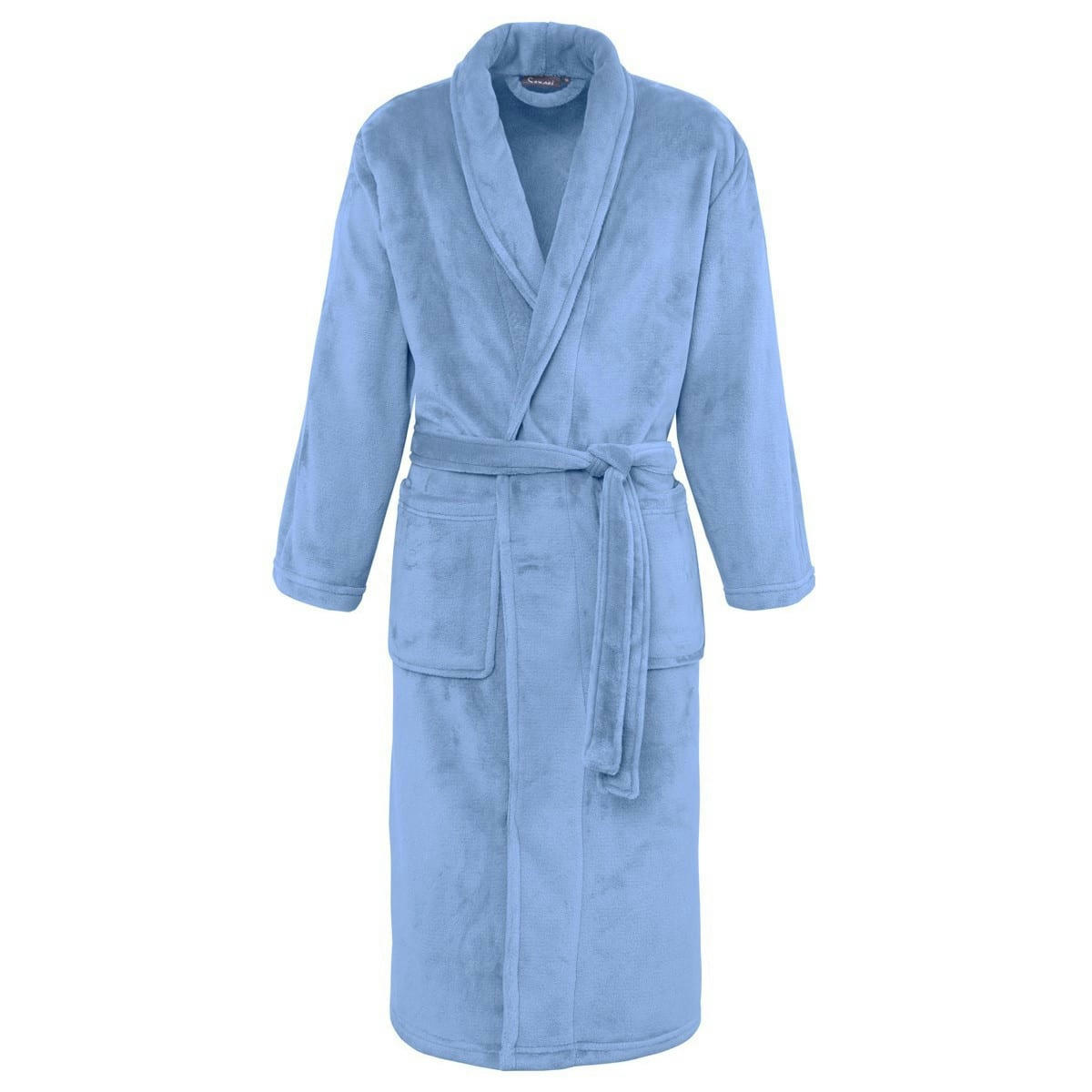 KOMO - Peignoir polaire chaud & doux Cobalt S