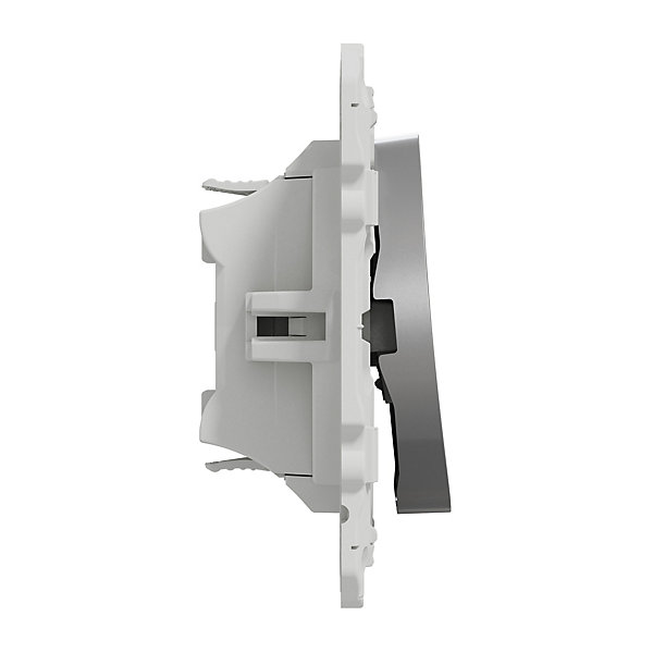 Interrupteur commande VMC 2 boutons à vis Schneider Electric Odace aluminium
