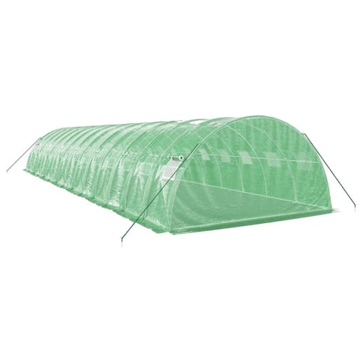 NNEVL Greenhouse with Steel Frame Green 56 m&sup2; 14x4x2 m