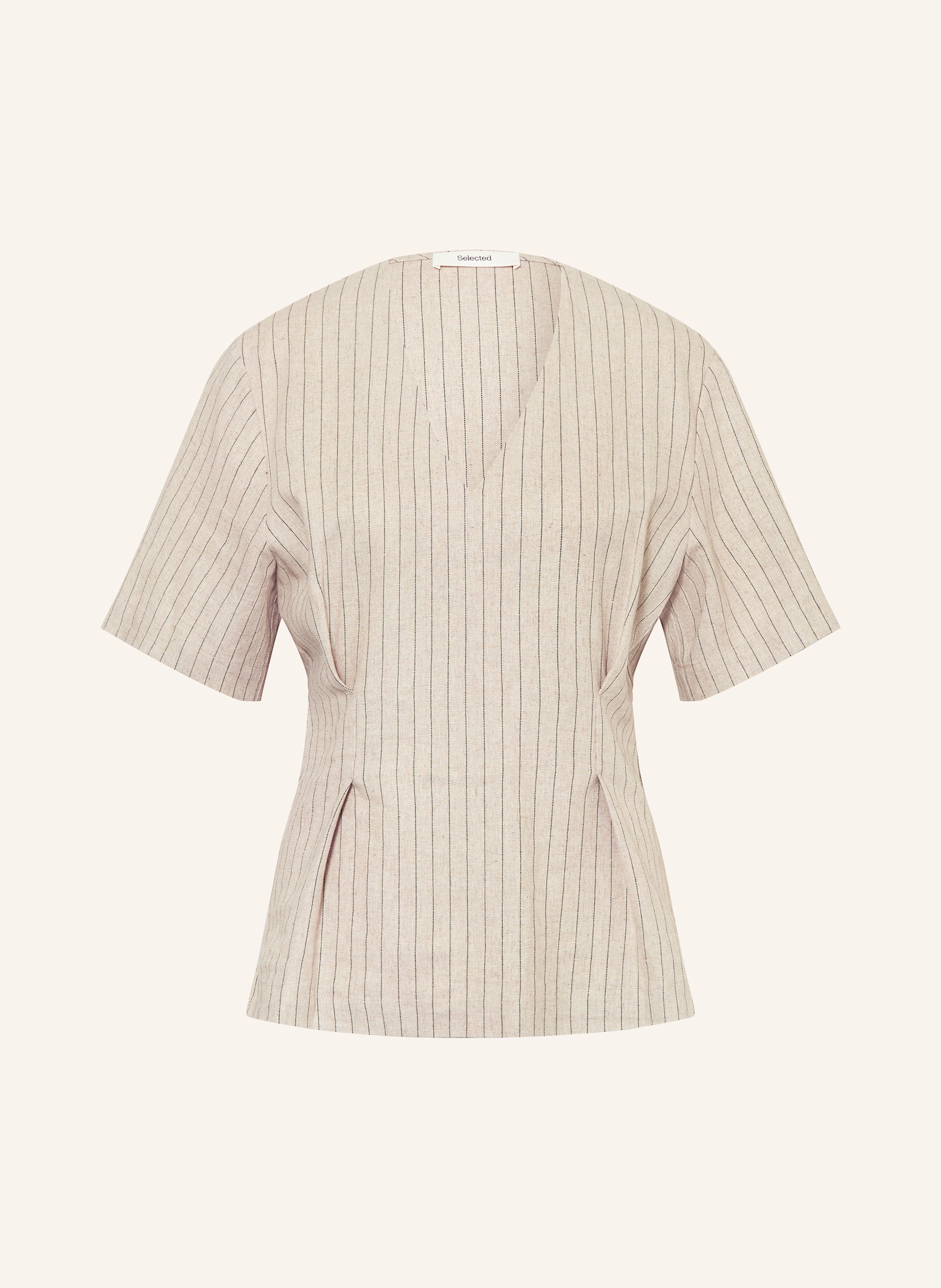 SELECTED Blusenshirt mit Leinen