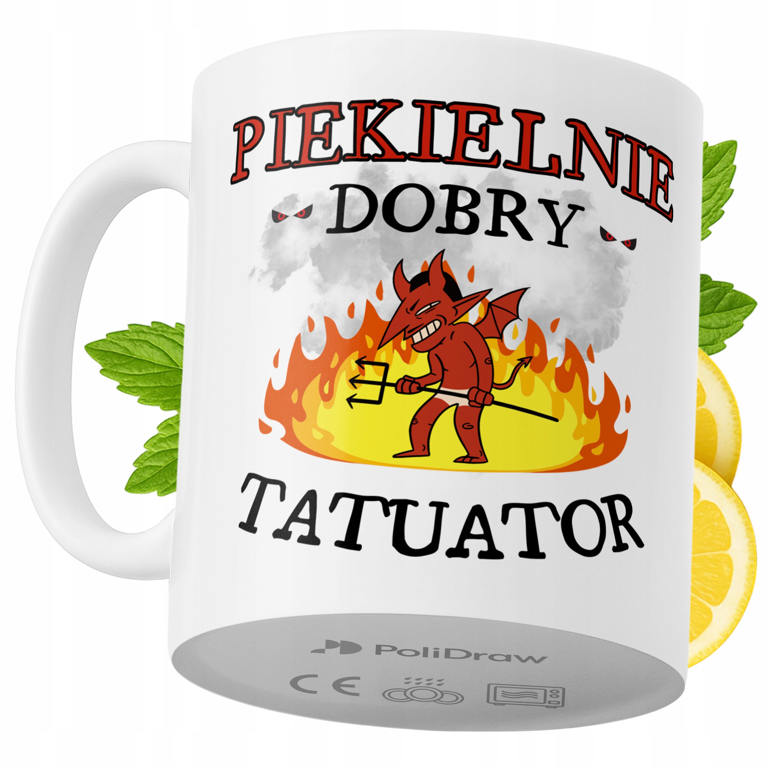 Kubek Dla Tatuatora na Prezent z Nadrukiem ze Zdjęciem 330 ml PoliDraw