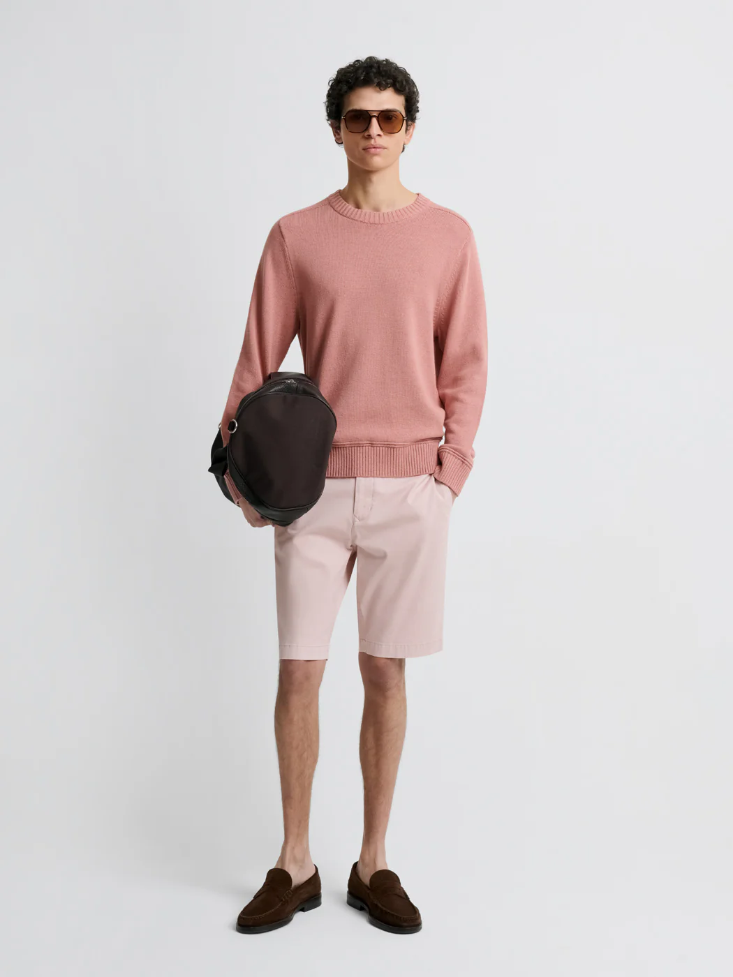 Bermuda slim taille semi-élastiquée