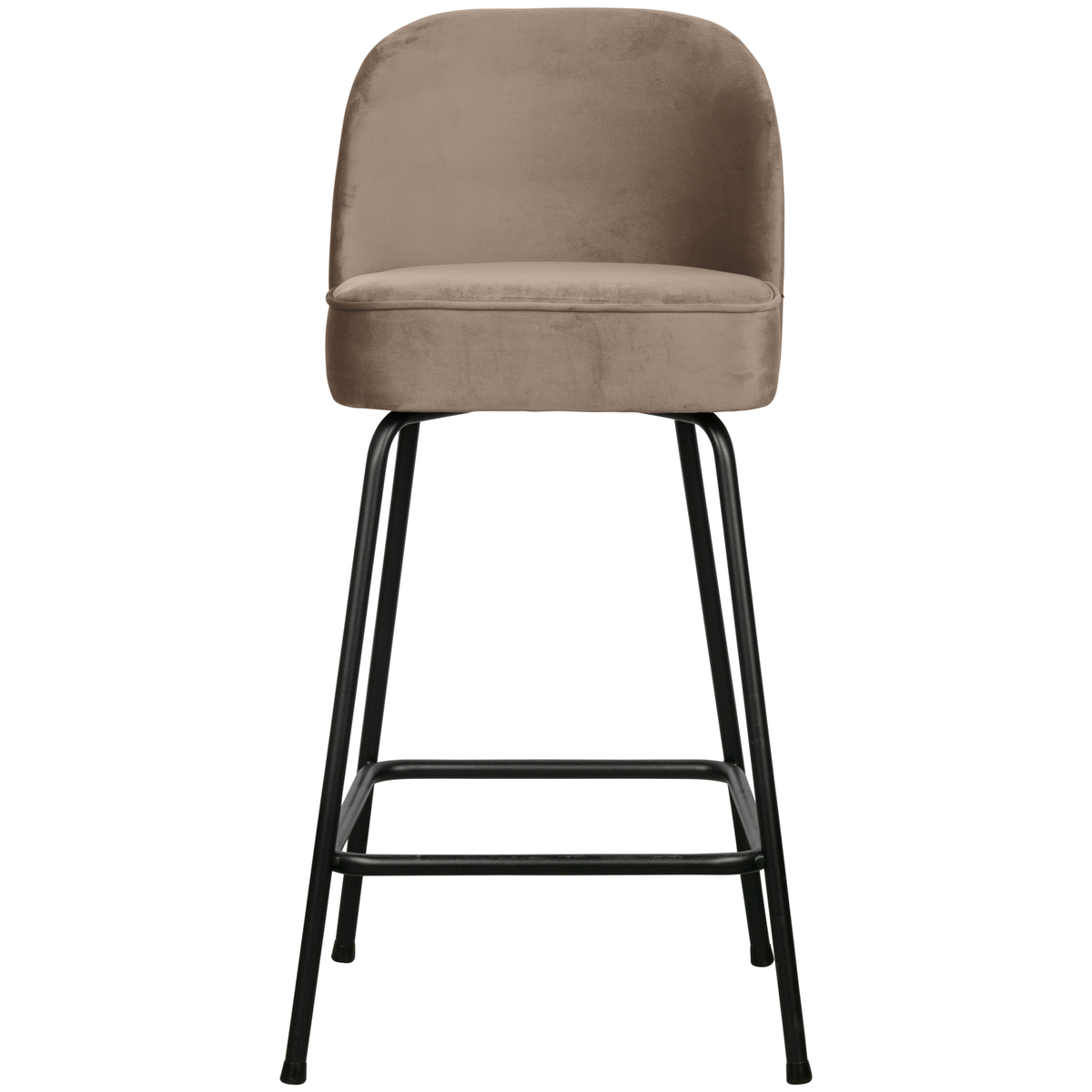 WOOOD barstoel Vogue - Velvet - Khaki - 89x50x55