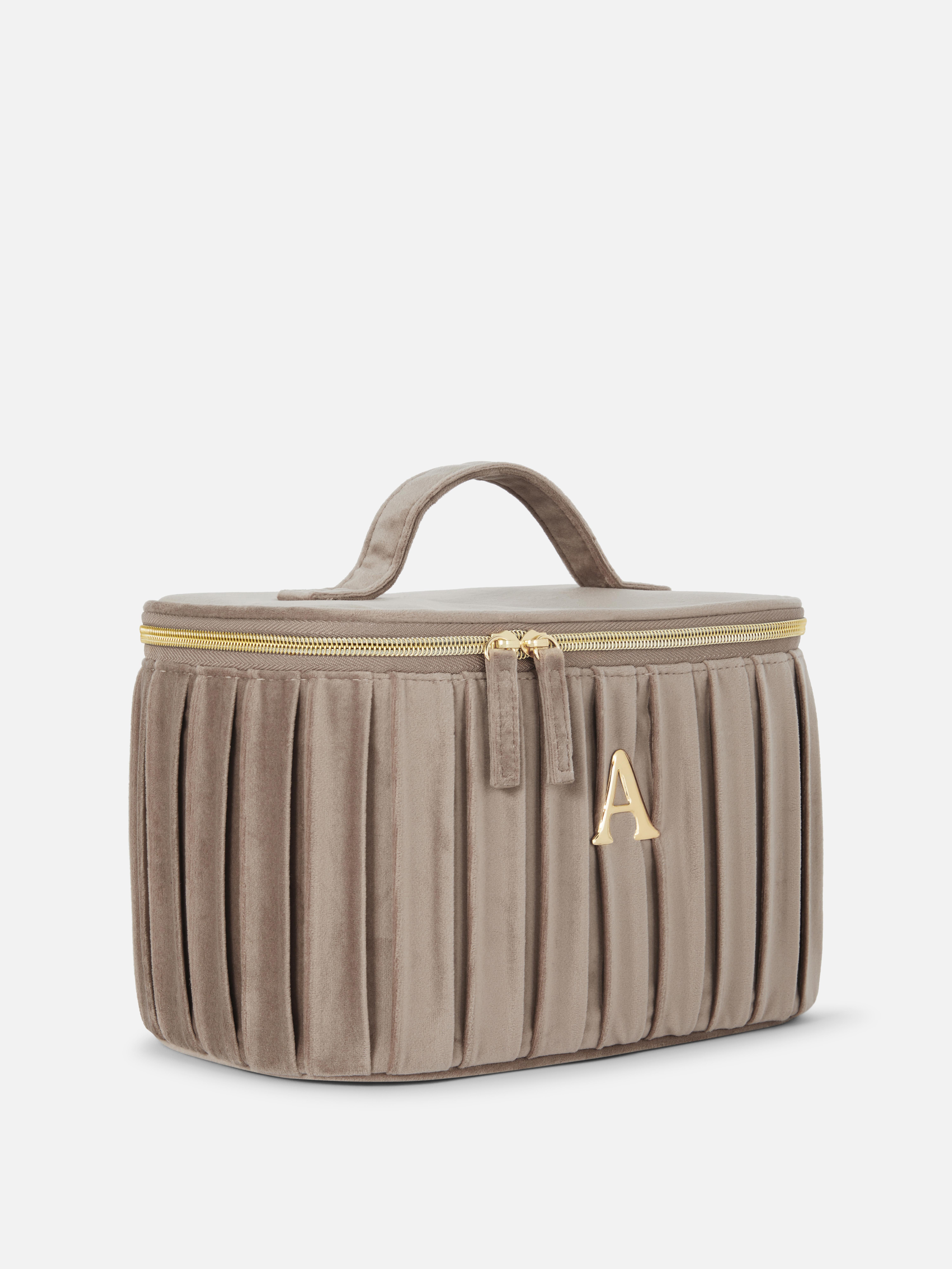 Velvet Initial Vanity Case