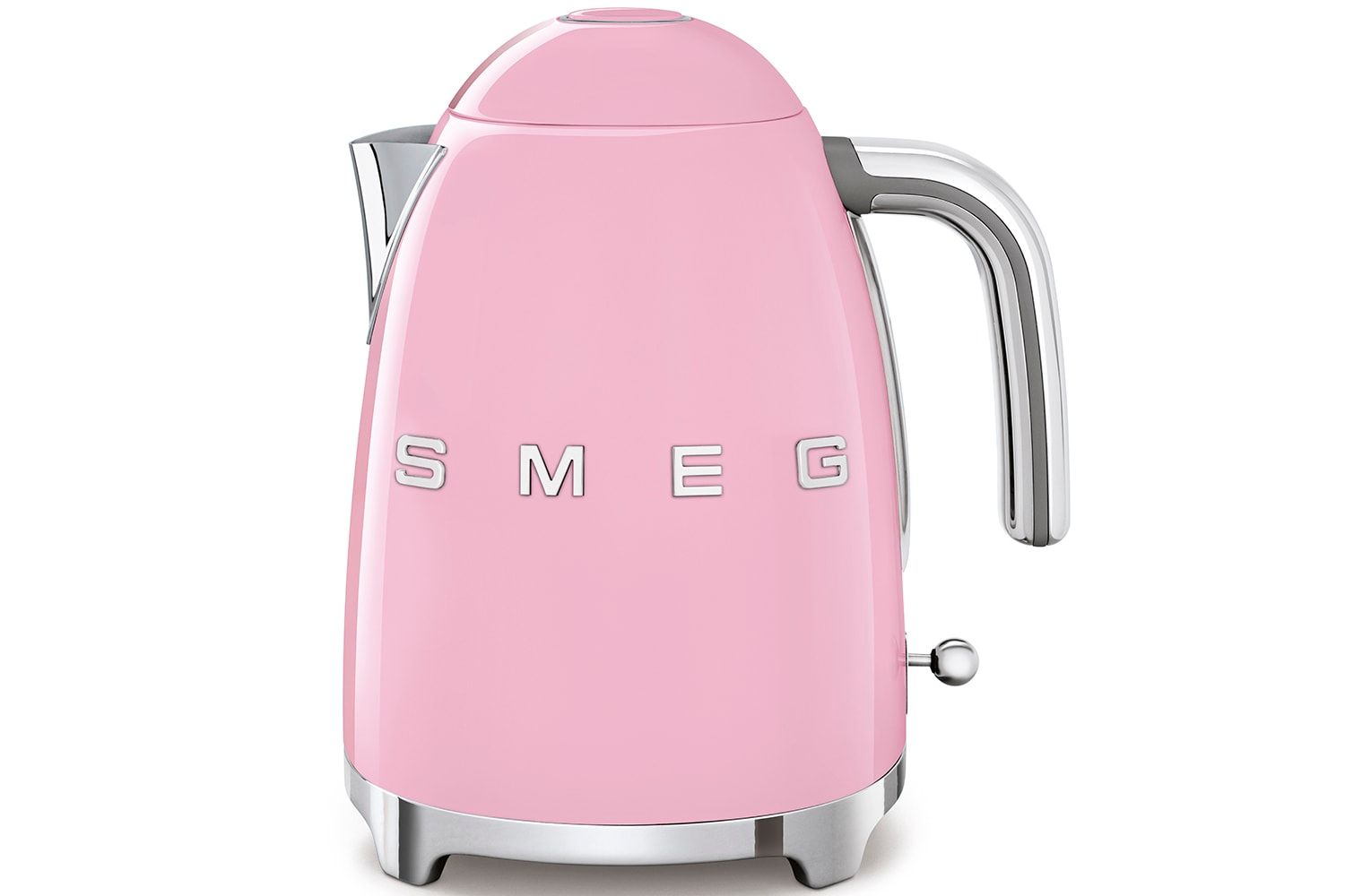 Smeg 1.7L 3kw Kettle & 4-Slice Toaster Set , Stainless Steel in Pastel Pink