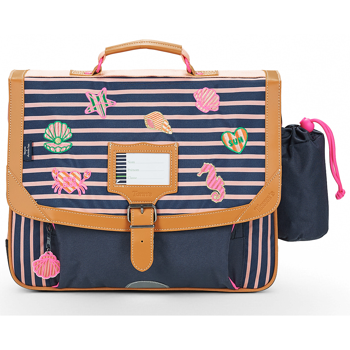 Tann's - TANN'S X ARMOR LUXE OCEANE CARTABLE 38CM GOURDE - Marine / Pink