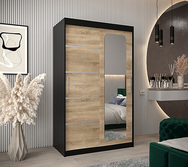 Armoire Promo V2 a portes coulissantes H. 200 x L. 120 x P. 62 2 portes