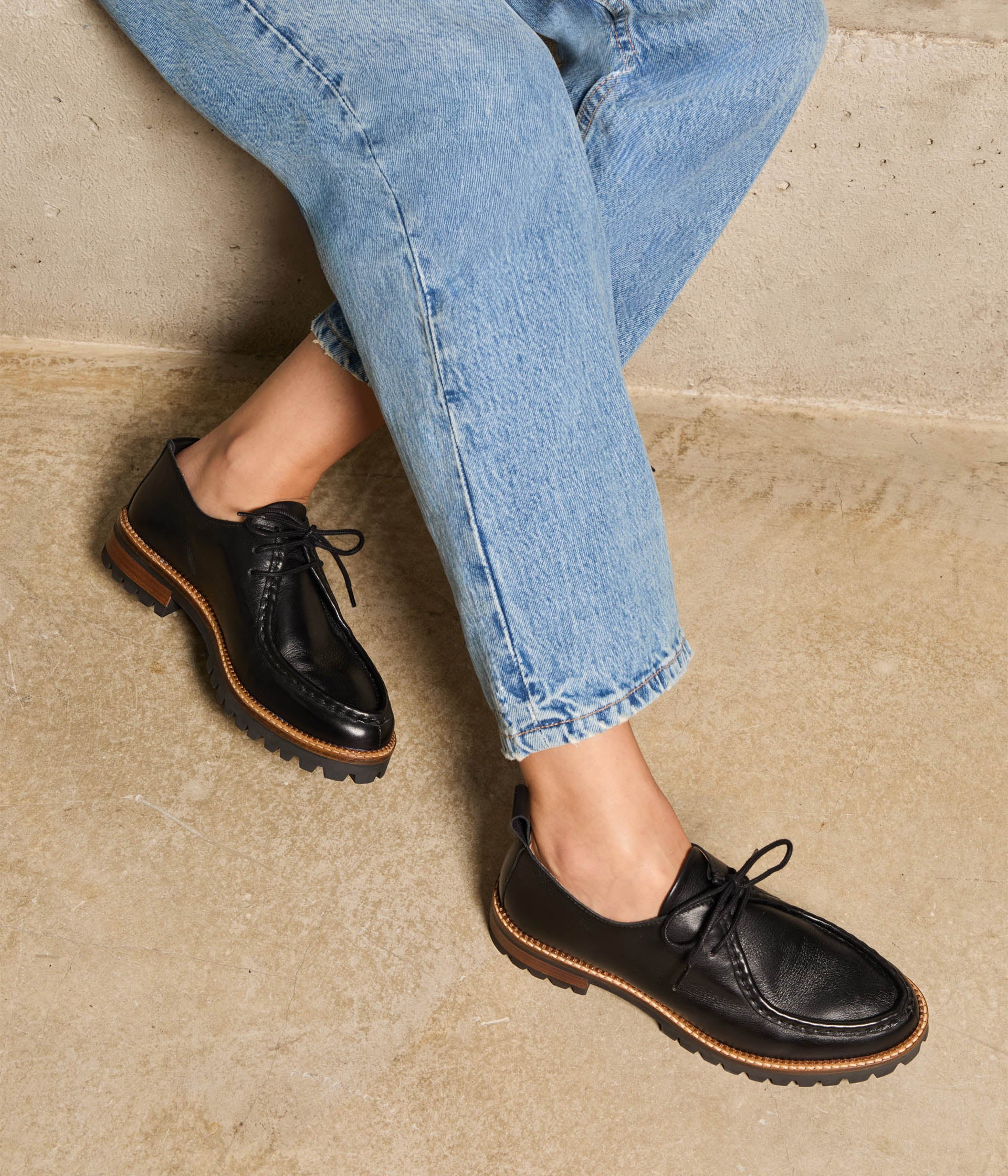 Derbies cuir noir George