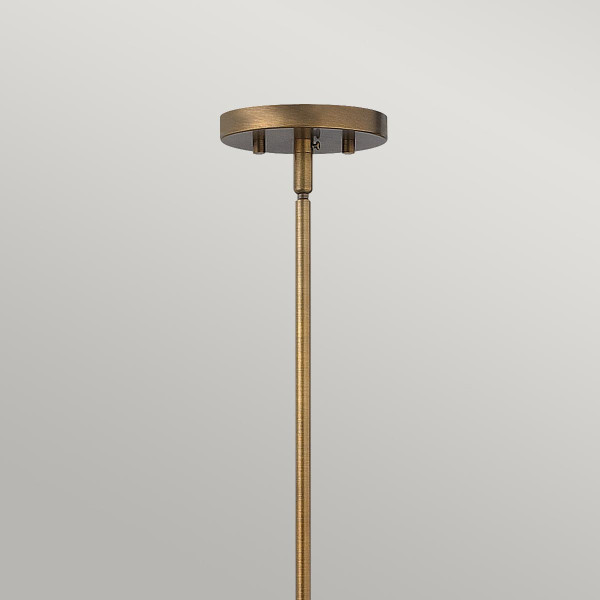 Lampa wisząca brązowo-mosiężna Fulton 1xE27x60W Hinkley