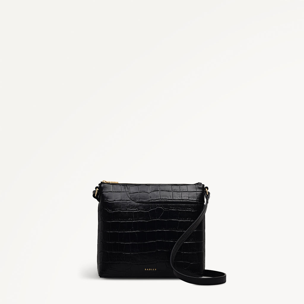 Pockets - Small Ziptop North-South Cross Body Bag