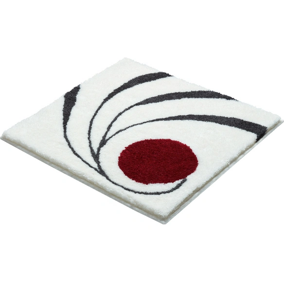 Badematte »Colani 18«, BxL: 60 x 60 cm, weiß, aus 100% Polyacryl