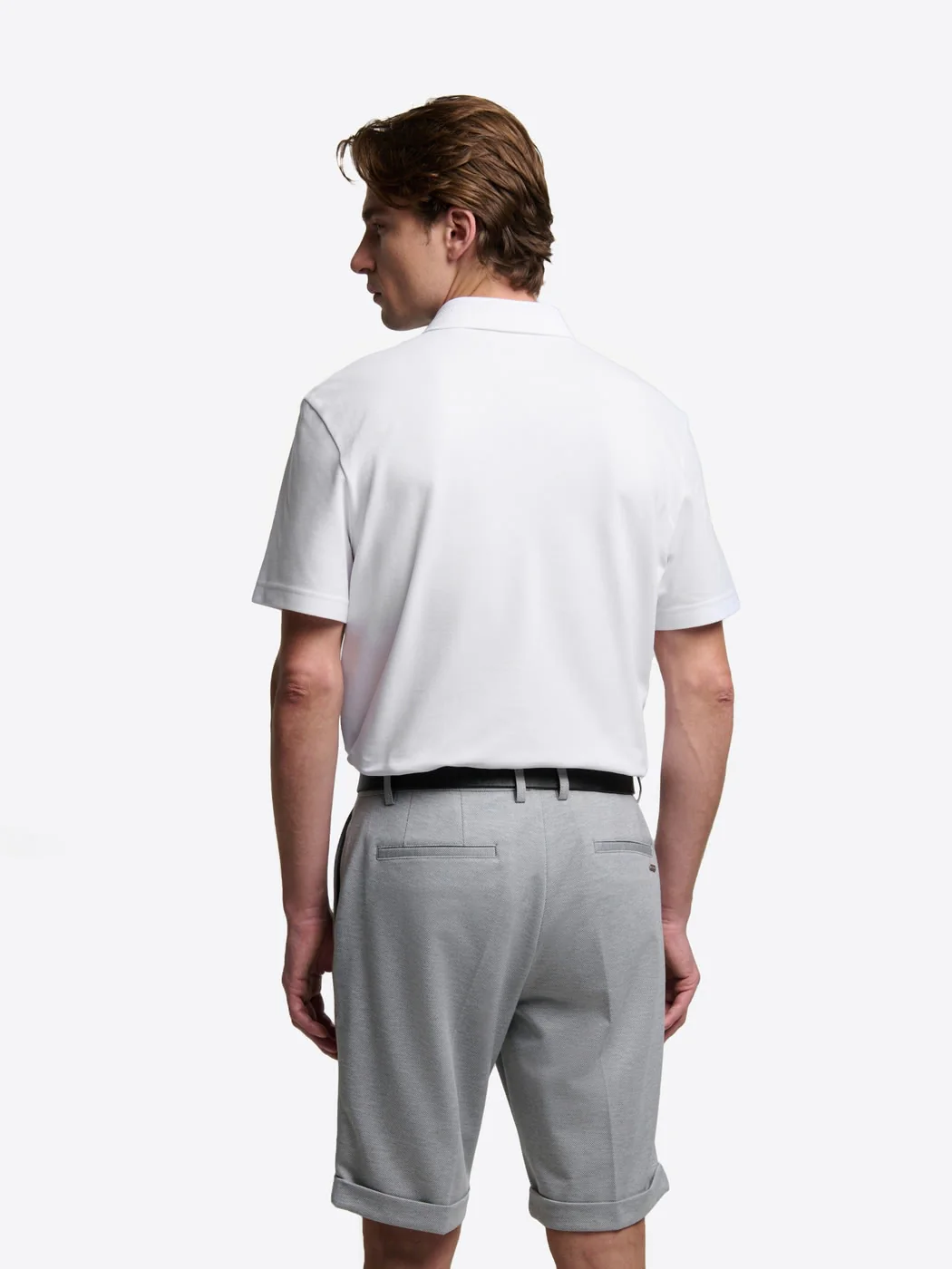 Polo boutonné en coton premium