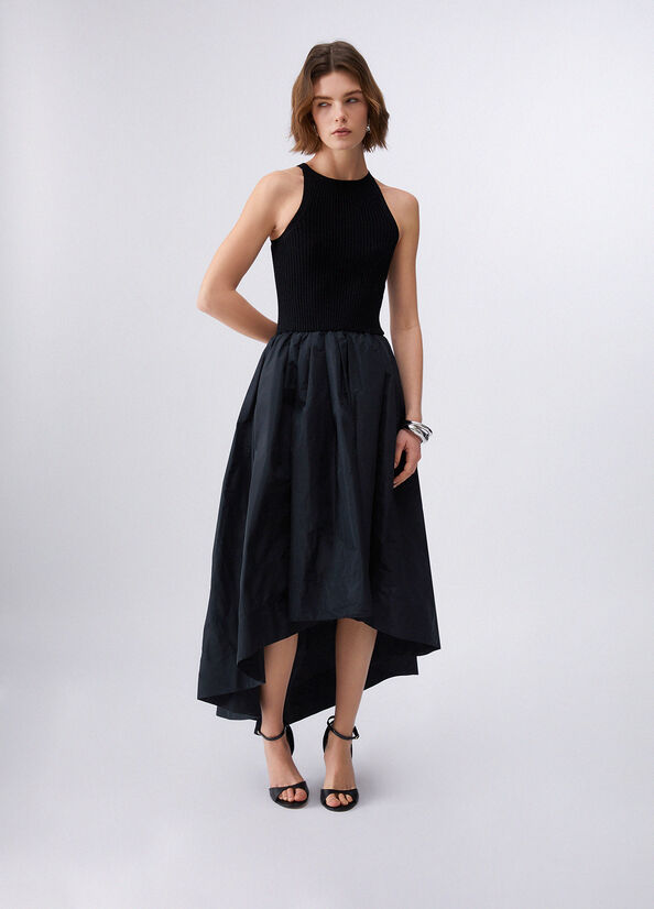 Abito lungo in taffet&agrave;