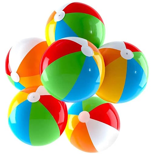 NNEOBA Colorful Inflatable Beach Balls (3 Pcs Set)
