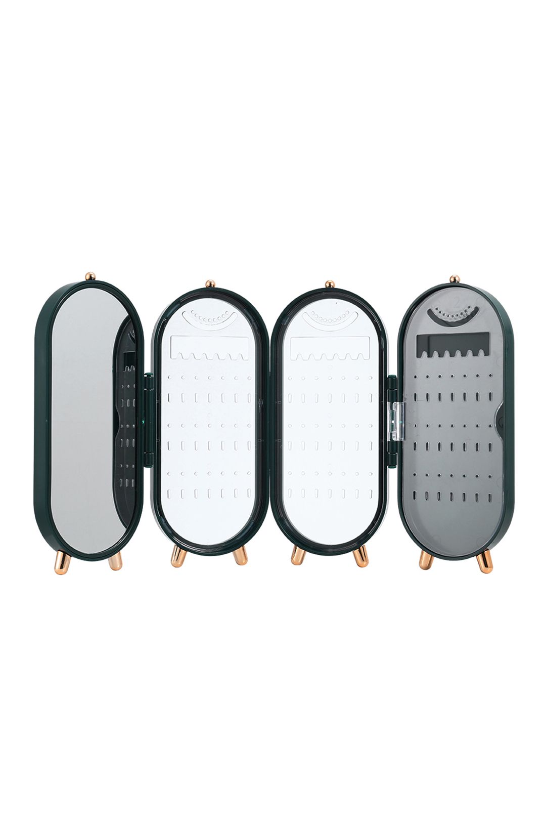 ExtraStar Portable Jewellery Organizer Box with Mirror & Large Capacity