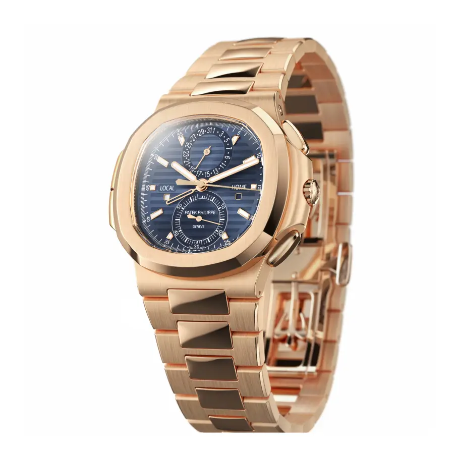 Patek Philippe Nautilus Travel Time Chronograph 5990/1R-001 First-Class Clone