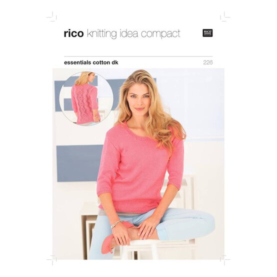 Rico Essentials Cotton DK Ladies' Jumper Digital Pattern 226