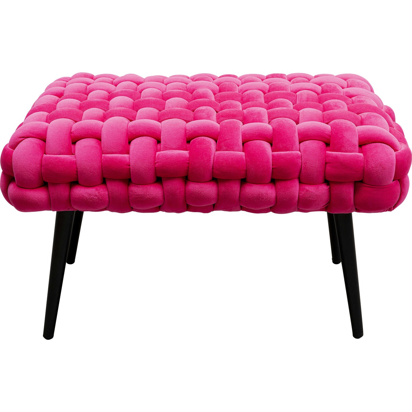 Kare Design Bank Weave fluweel roze
