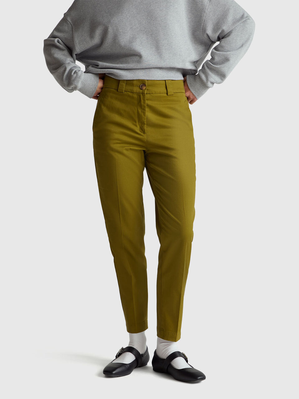 Slim fit trousers