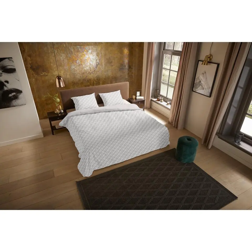 Pure Gouda Dekbedovertrek Off-Wit-1-persoons (140 x 200/220 cm)