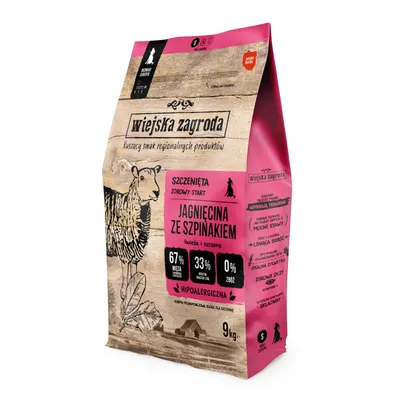 Wiejska Zagroda Puppy Lamb with Spinach