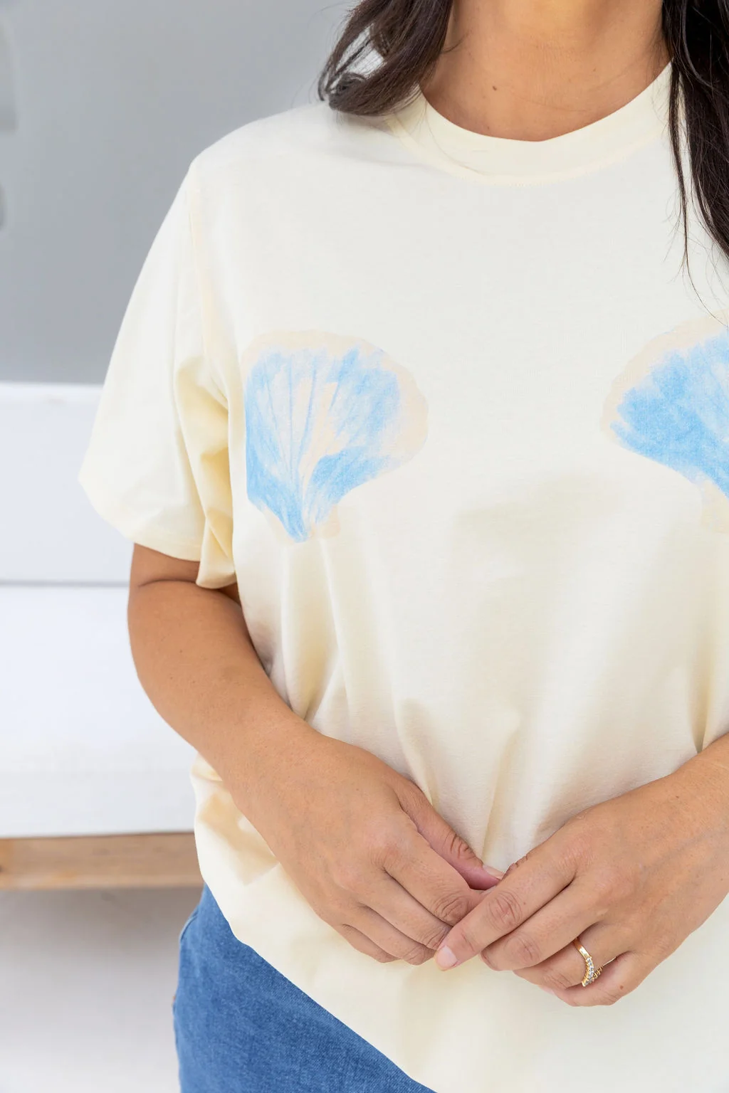 Zadi Relaxed Tee in Shells