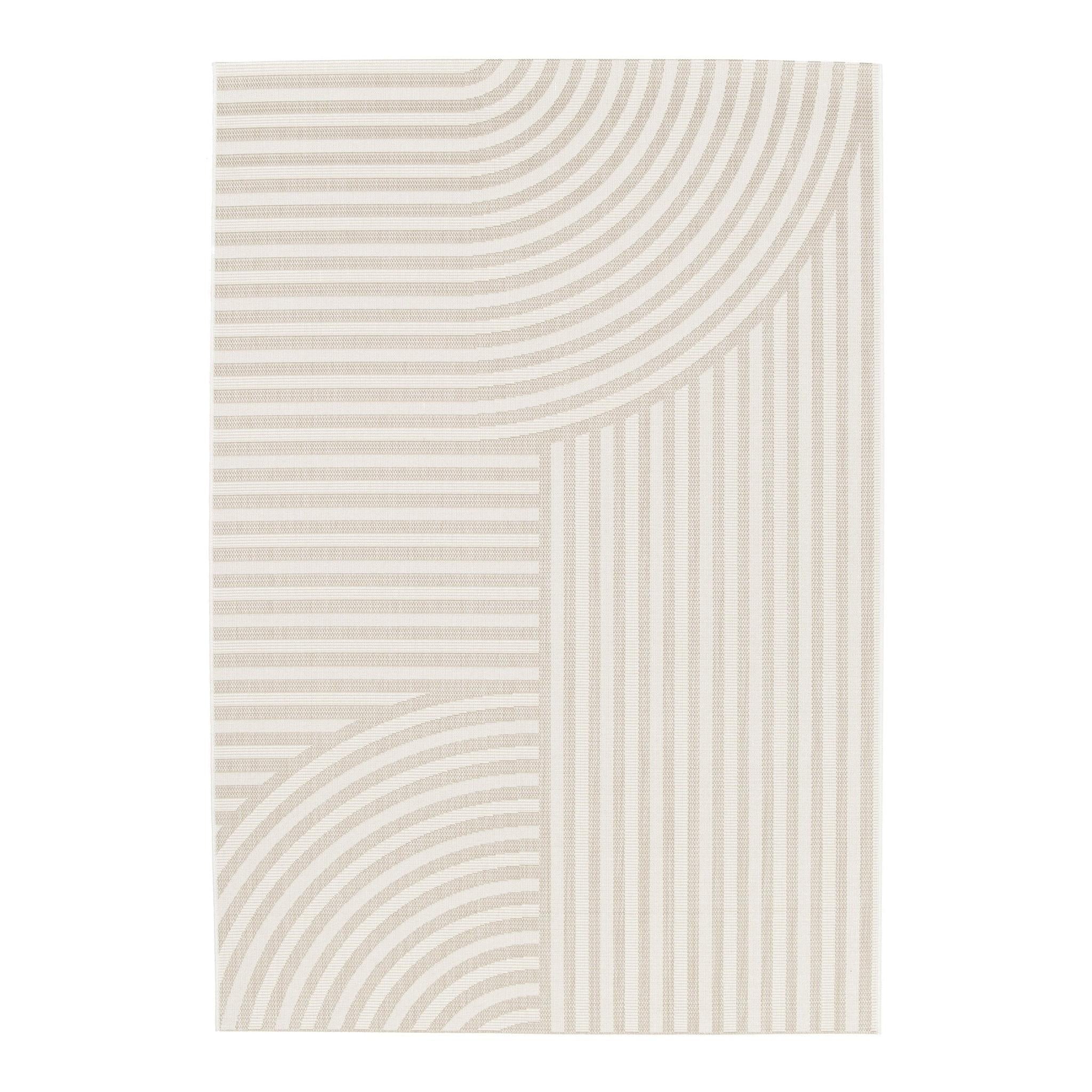 AFK Living vloerkleed Ondine - voor binnen en buiten - beige - 120 x 170 cm