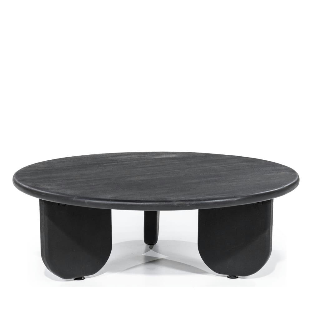 ODIN - Table basse en bois D100cm noir