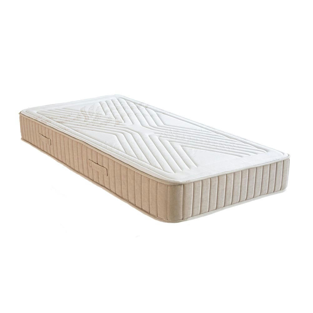 SYMPHONIE - Ensemble  2.0 90x190  Matelas + Sommier Bois