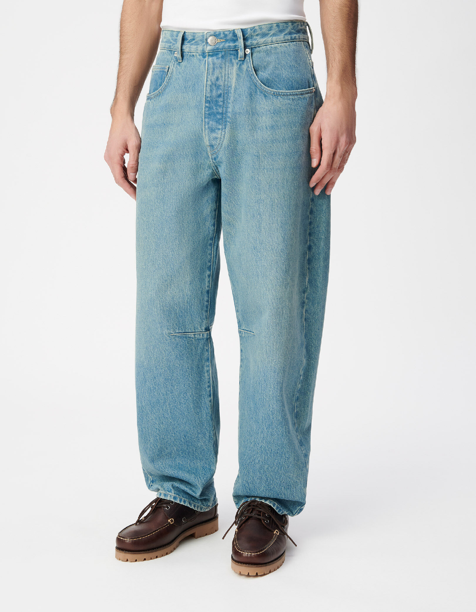 Jean barrel bleu Homme