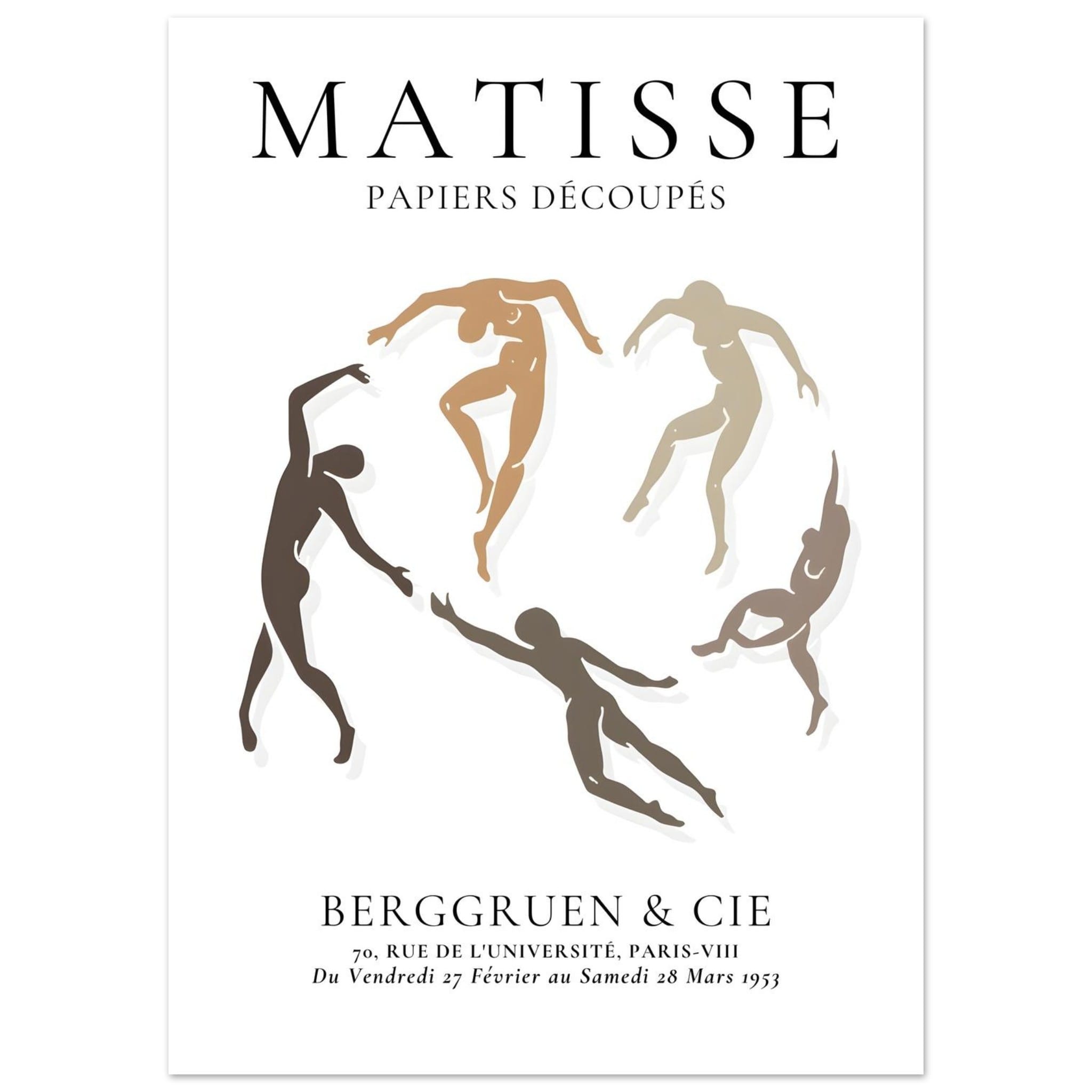 Artfulprints Poster Matisse – The human ring I  - 50x70 cm - Meerkleurig