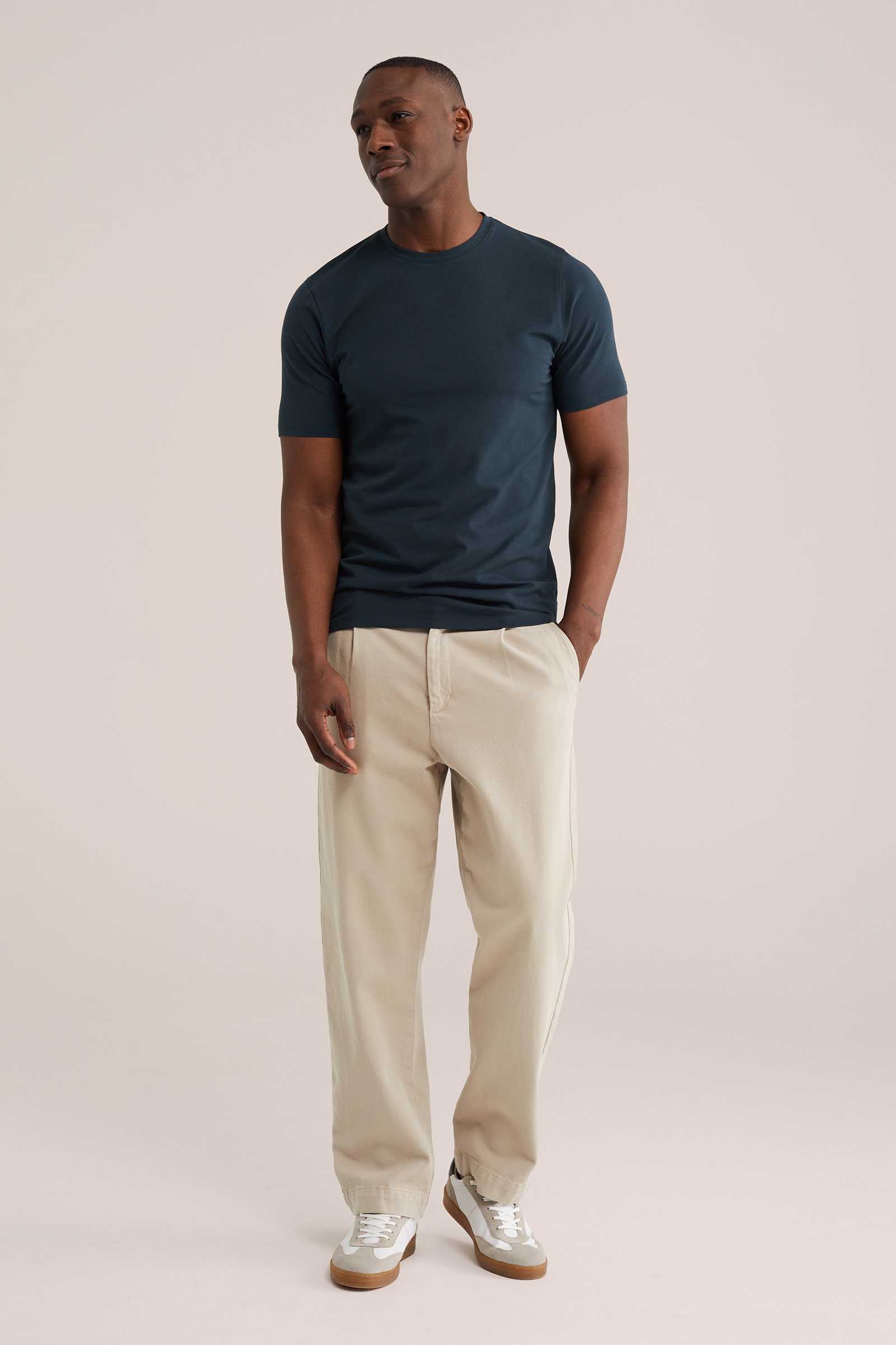 Heren slim fit T-shirt