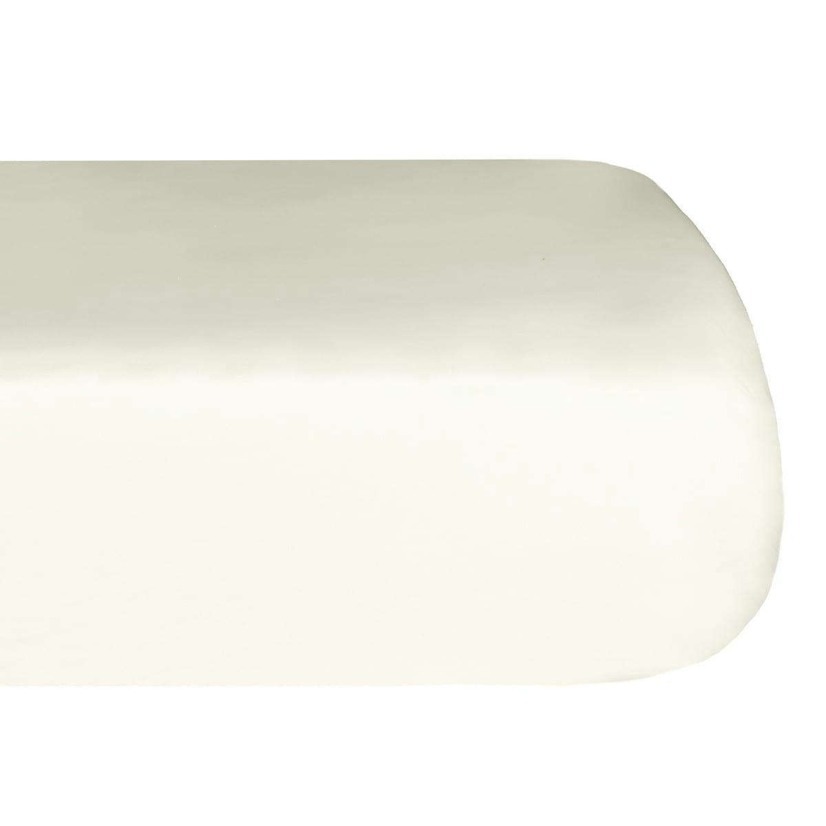 STUDIO FLANELLE - Drap housse en flanelle de coton Ecru 90x190 cm