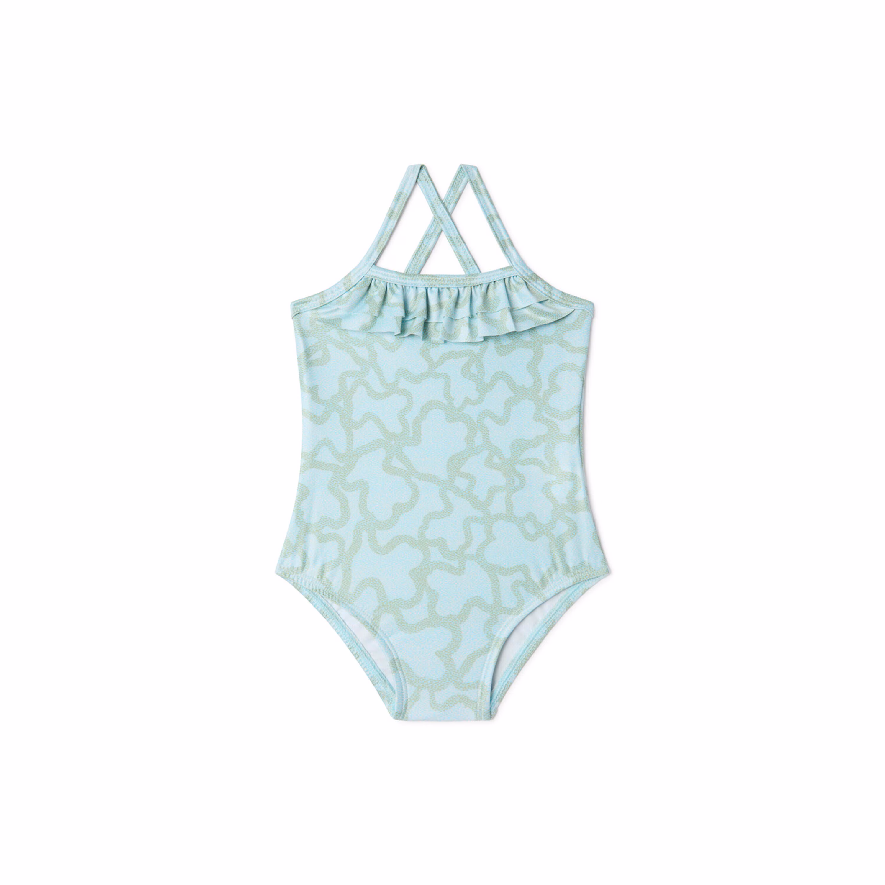 Bañador integral de niña Kaos verde
