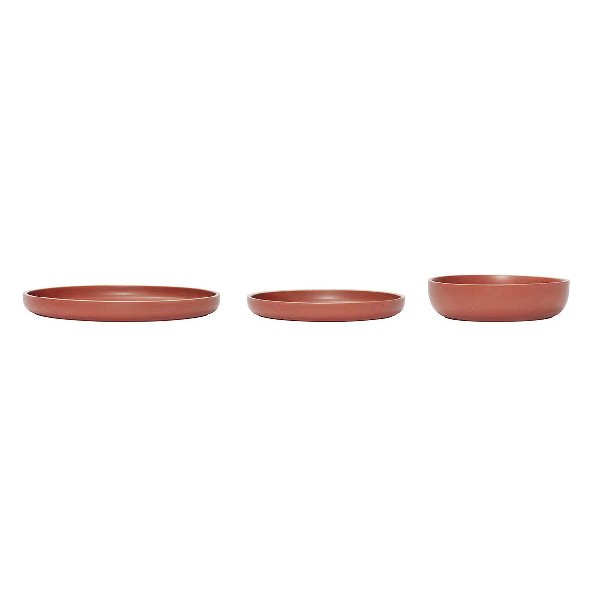 Hübsch kommen Dawn - keramiek - ø19x5, ø21xh3, ø27xh3cm