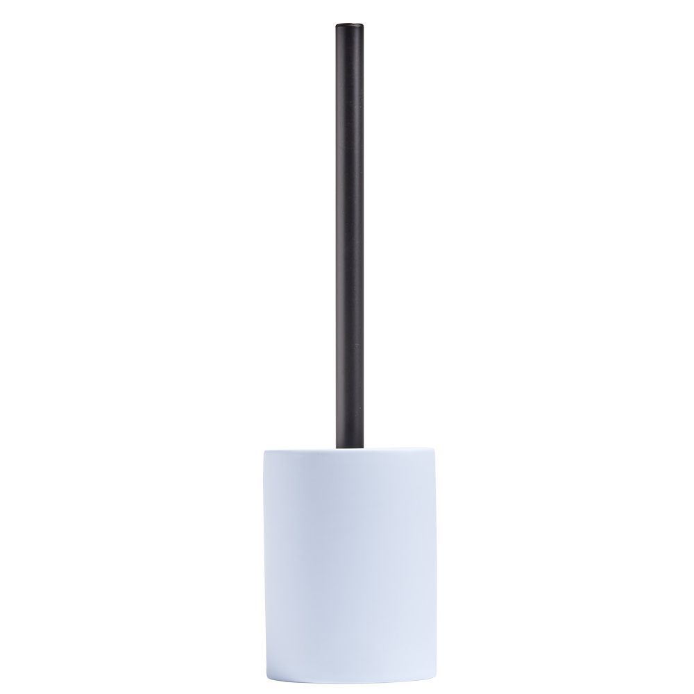 Brosse WC socle rond grès bleu clair Ø9,2xH36cm