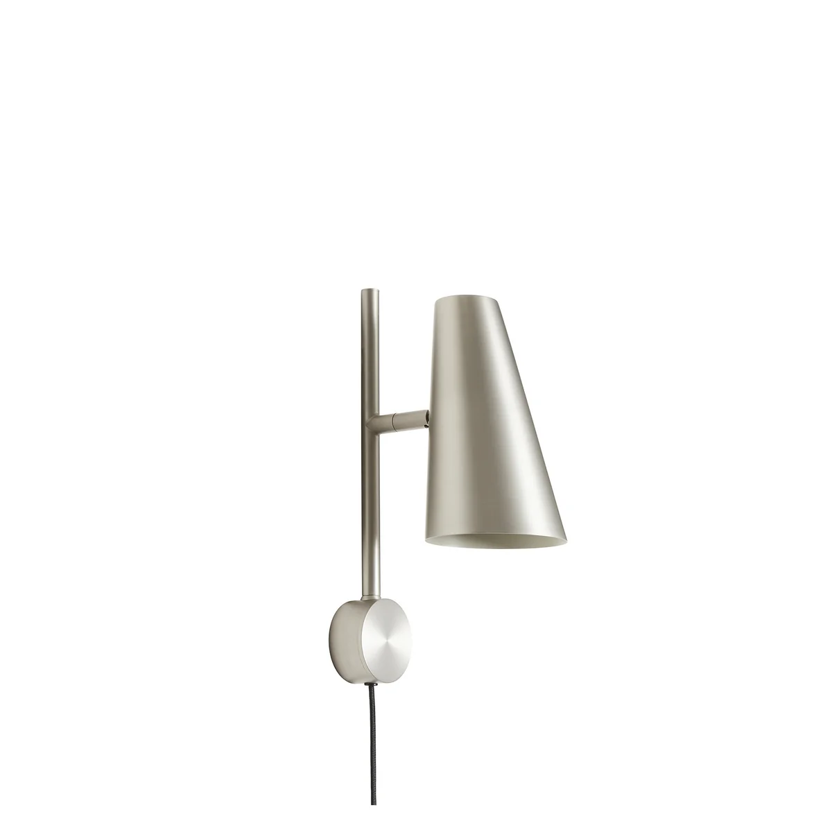 Woud - Cono Wandleuchte, satin plated metal