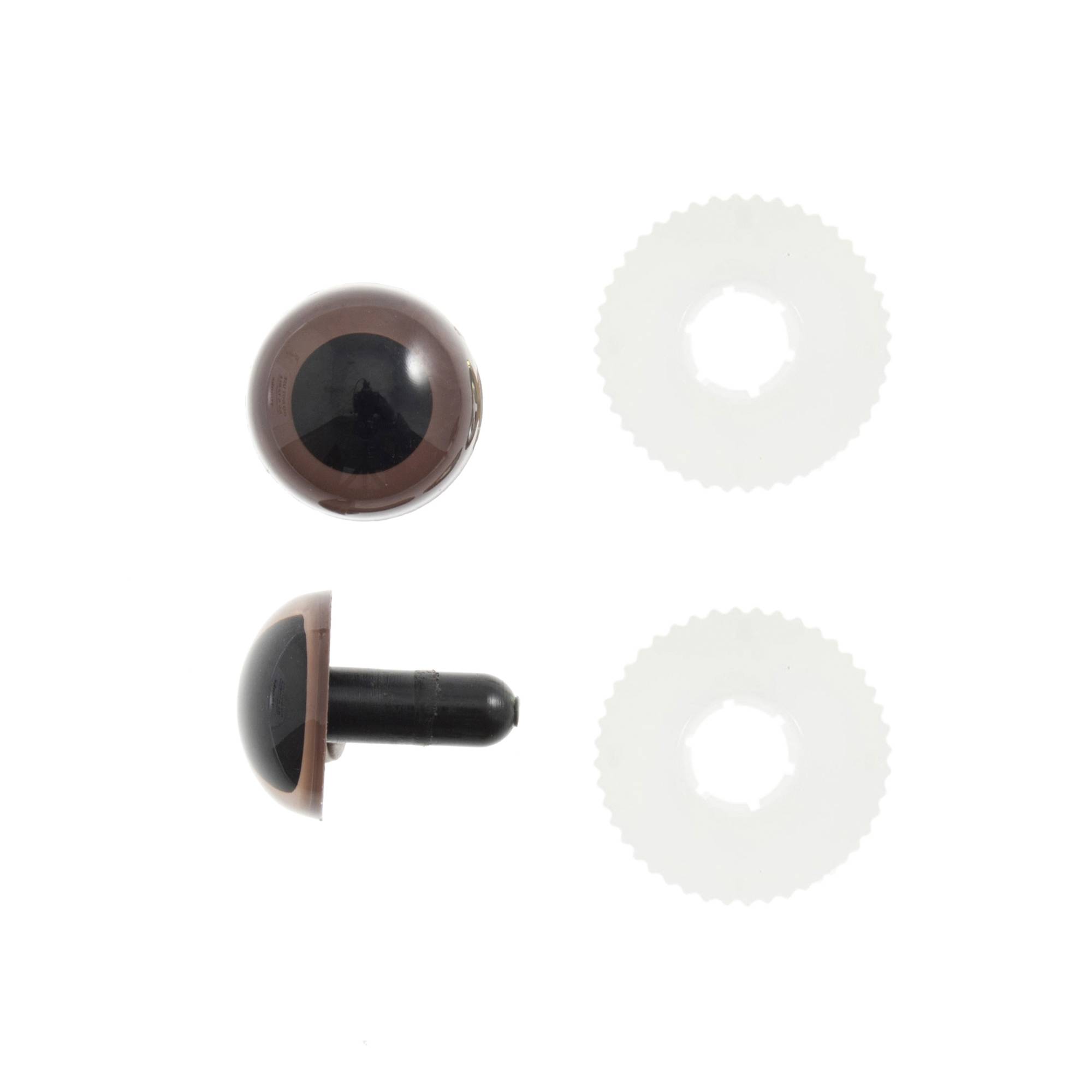 Trimits Brown Toy Safety Eyes 7.5mm 8 Pack