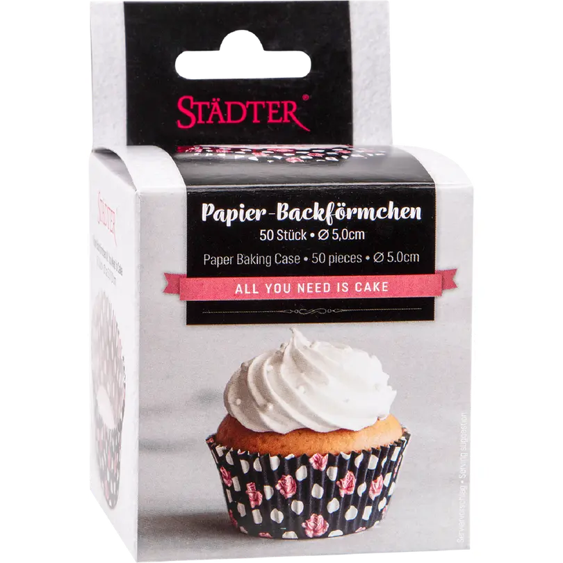Papierförmchen 50er-Set All You Need Is Cake