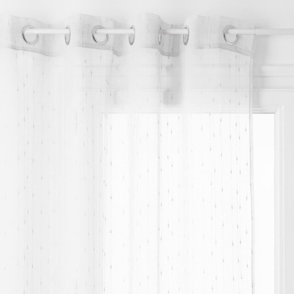 Cortina organza branca 140x240cm