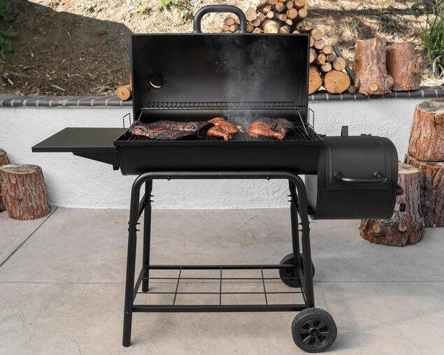 Nexgrill Barrel Grill and Offset Smoker