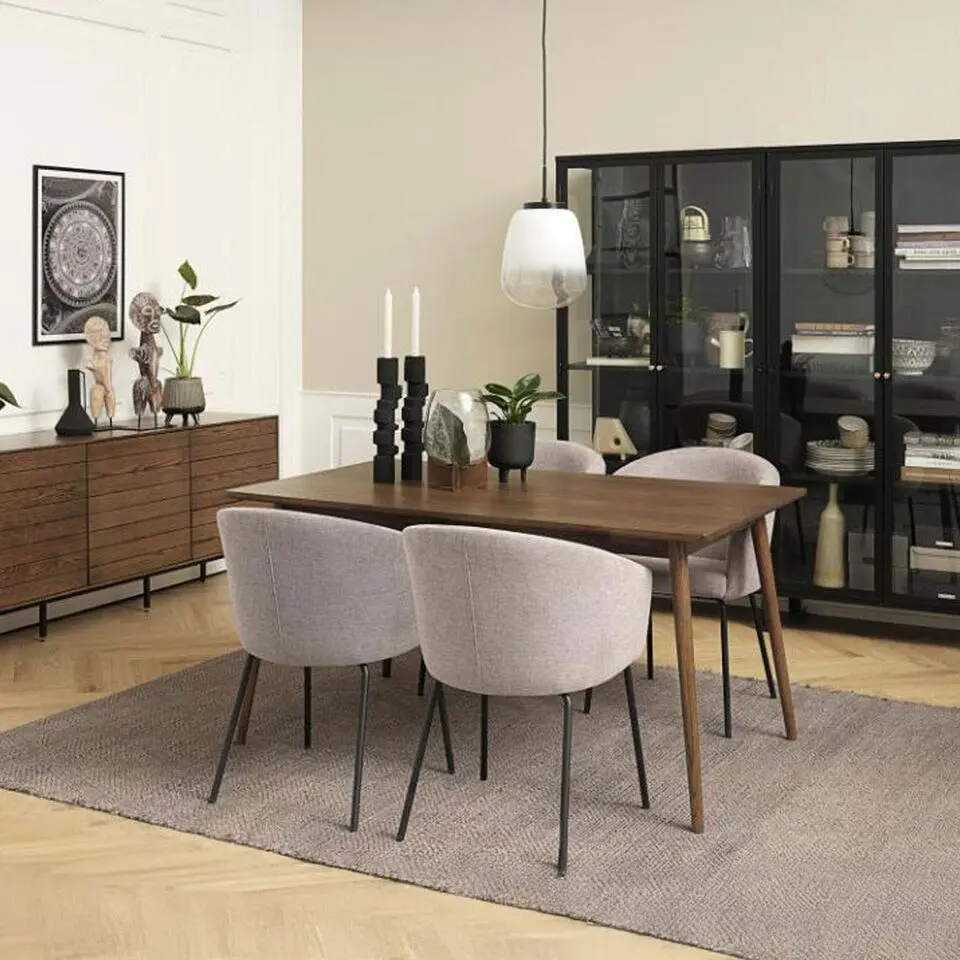 Olivine Boas Verlengbare Houten Eettafel 150 cm - Gerookt Eiken