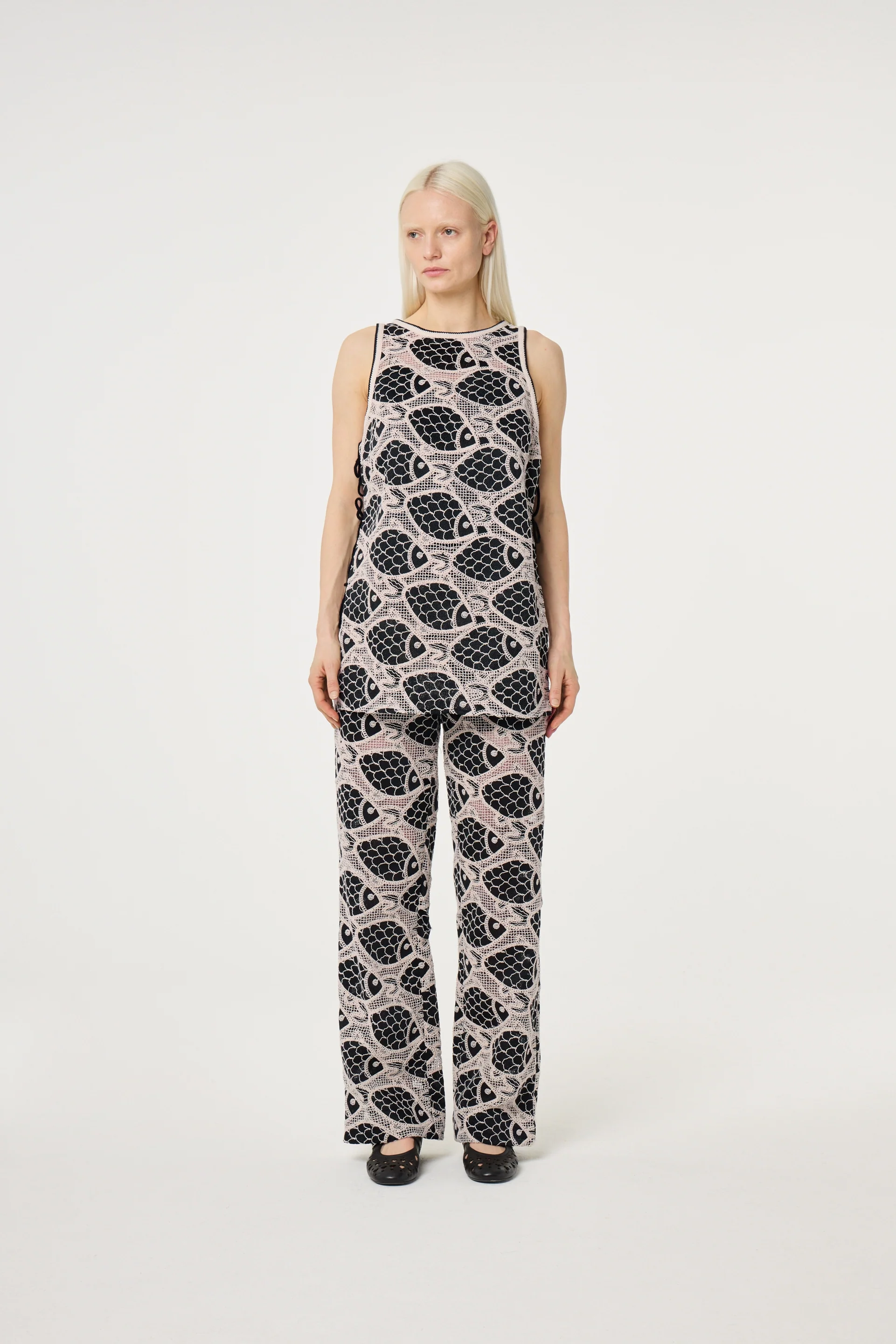 Mora Trousers | Black/Cosy White