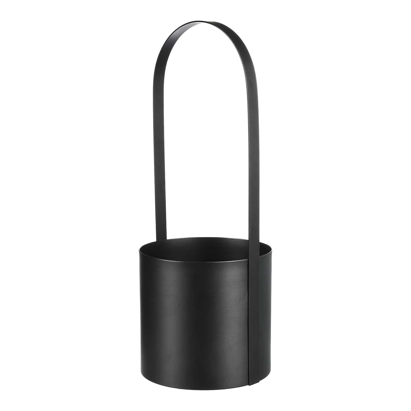 Pflanztopf Schwarz, ⌀ 14 cm, H 370 mm